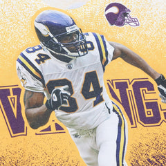 Randy Moss Minnesota Vikings Burst Retired Player T-Shirt Gray - Mitchell & Ness