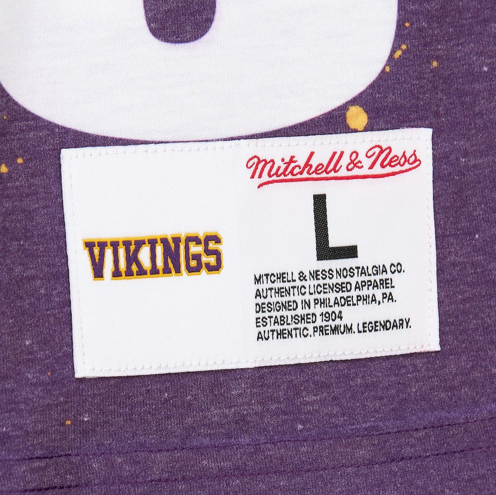 Randy Moss Minnesota Vikings Burst Retired Player T-Shirt Gray - Mitchell & Ness