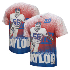 Lawrence Taylor New York Giants Burst Retired Player T-Shirt Gray - Mitchell & Ness