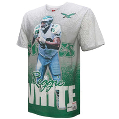 Reggie White Philadelphia Eagles Burst Retired Player T-Shirt Gray - Mitchell & Ness