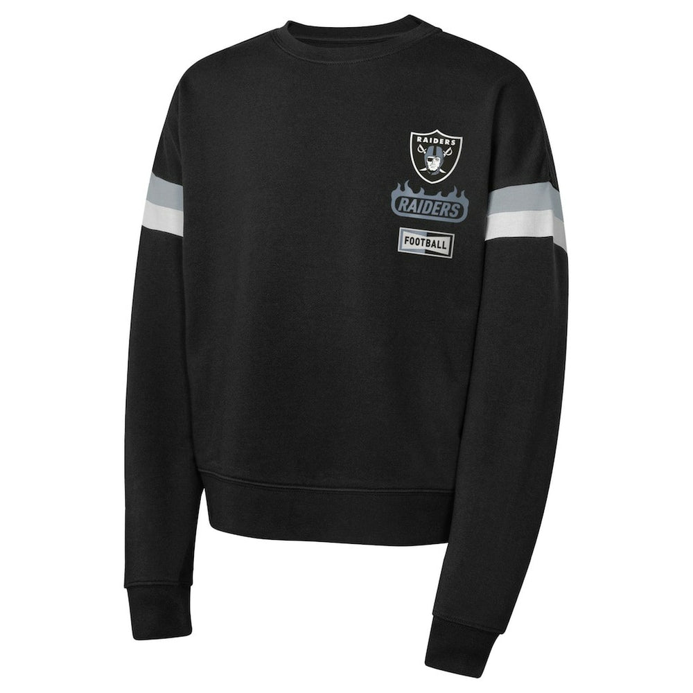Las Vegas Raiders Girls Eternal Love Pullover Sweatshirt Black - NFL