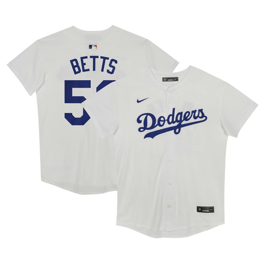 Mookie Betts Los Angeles Dodgers Nike Preschool Home Game Jersey - White | MLB Jerseys
