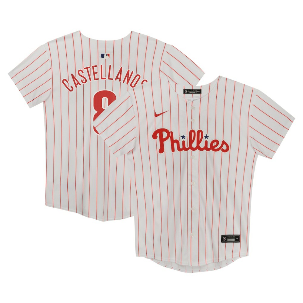 Nick Castellanos Philadelphia Phillies Nike Preschool Home Game Jersey - White | MLB Jerseys