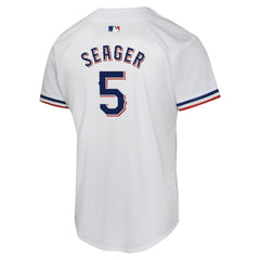 Corey Seager Texas Rangers Nike Youth Home Game Player Jersey Lifestyle