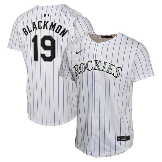 Charlie Blackmon Colorado Rockies Nike Youth Home Game Player Jersey - White | MLB Jerseys