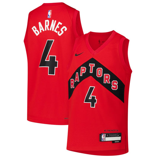 Scottie Barnes Toronto Raptors Youth Swingman Jersey - Icon Edition - Red | NBA Jerseys