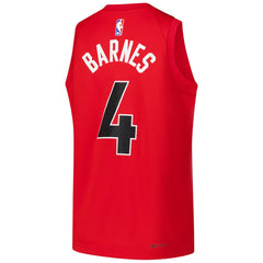 Nike - Scottie Barnes Toronto Raptors Youth Swingman Jersey - Icon Edition - Red