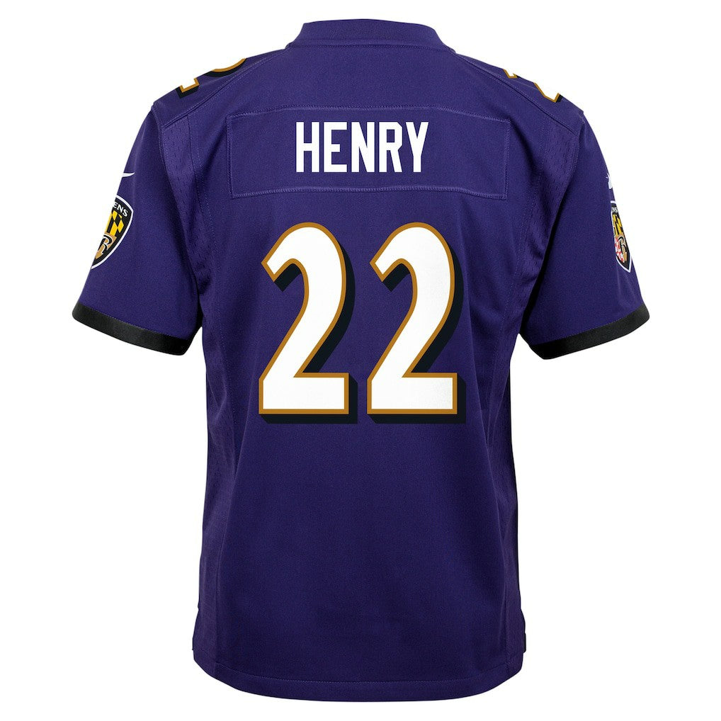 Derrick Henry Baltimore Ravens Youth Game Jersey Purple - Nike