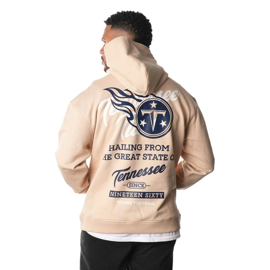Tennessee Titans The Wild Collective Unisex Fleece Pullover Hoodie Cream - NFL