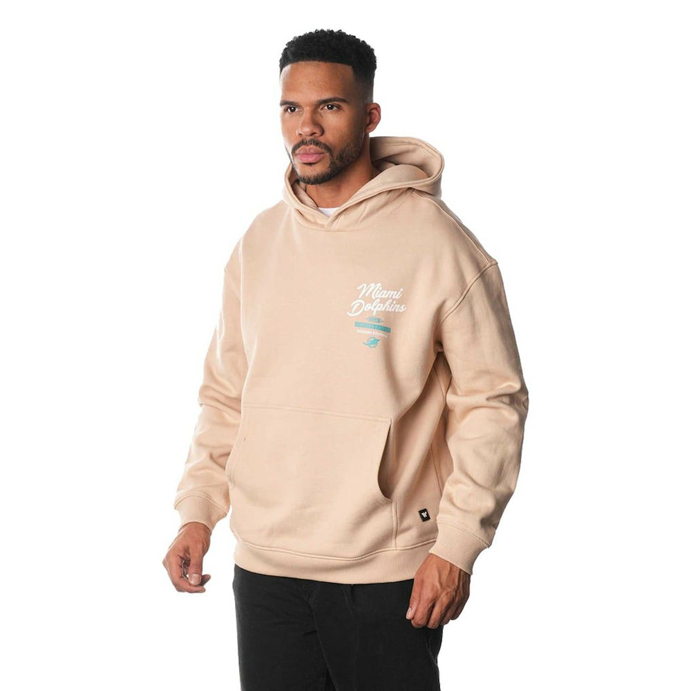 Miami Dolphins The Wild Collective Unisex Fleece Pullover Hoodie Cream - NFL