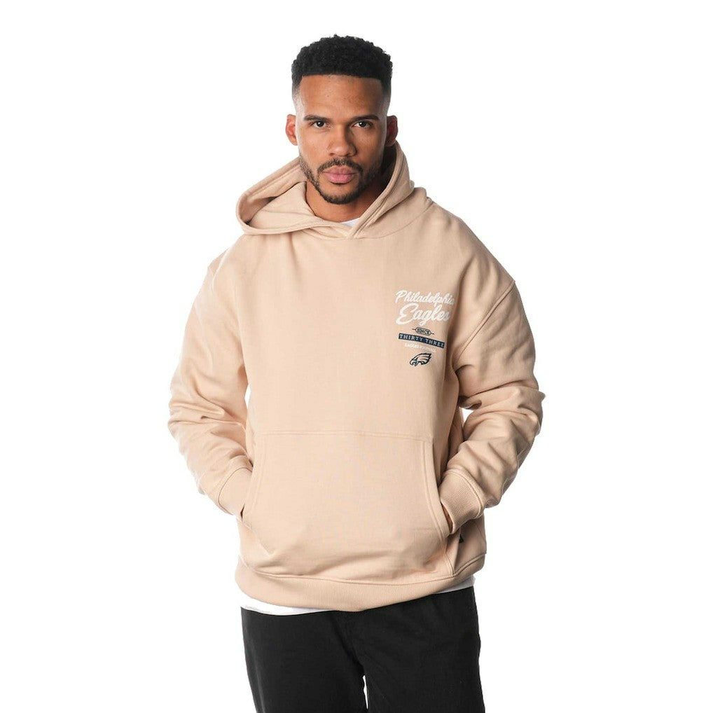 Philadelphia Eagles The Wild Collective Unisex Fleece Pullover Hoodie Cream - NFL