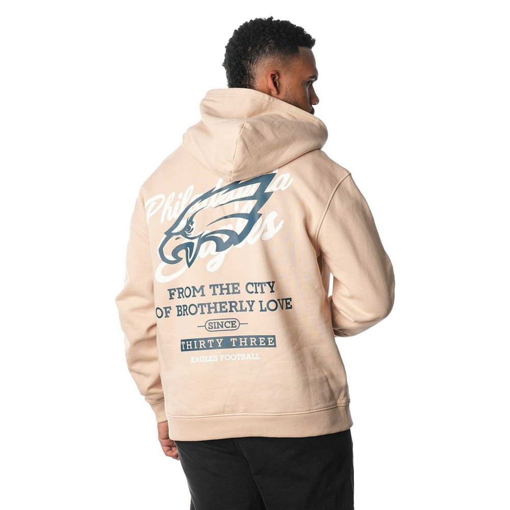 Philadelphia Eagles The Wild Collective Unisex Fleece Pullover Hoodie Cream - NFL