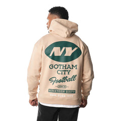 New York Jets The Wild Collective Unisex Fleece Pullover Hoodie Cream - NFL
