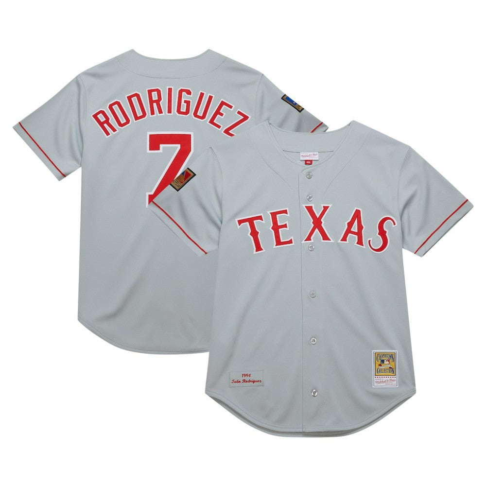 Ivan RodriguezTexas Rangers Mitchell & Ness 1994 Cooperstown Collection Authentic Dark Jersey On Sale