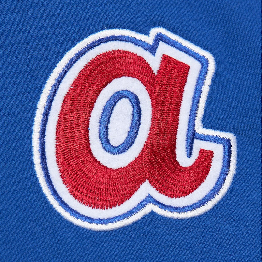 Hank Aaron Atlanta Braves Mitchell & Ness Cooperstown Collection Heavyweight Premium Player Vintage Logo T-Shirt for sale