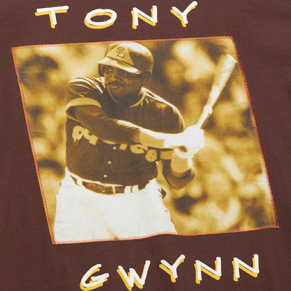 Tony Gwynn San Diego Padres Mitchell & Ness Cooperstown Collection Heavyweight Premium Player Vintage Logo T-Shirt Sale