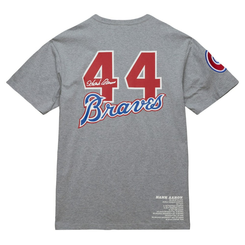 Hank Aaron Atlanta Braves Mitchell & Ness Cooperstown Collection Legends T-Shirt Near Me