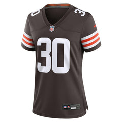 Devin Bush Cleveland Browns Women's Game Jersey Brown - Nike