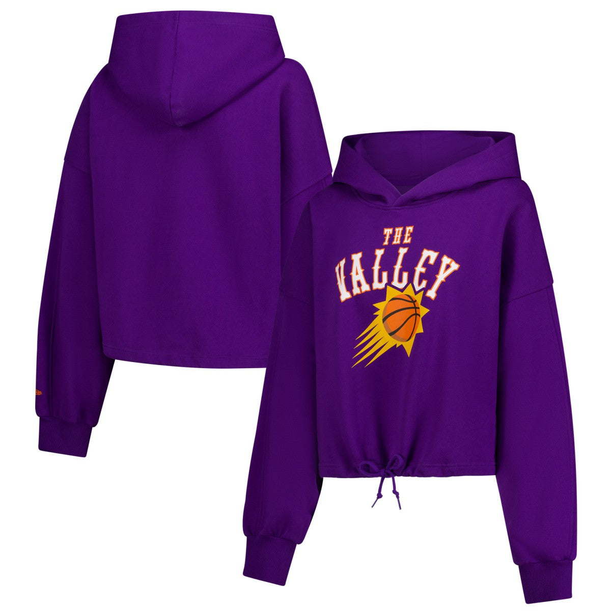 New Era - Phoenix Suns Women's 2024/25 City Edition Cropped Pullover Hoodie - Purple