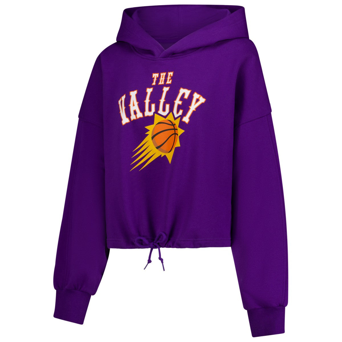 New Era - Phoenix Suns Women's 2024/25 City Edition Cropped Pullover Hoodie - Purple