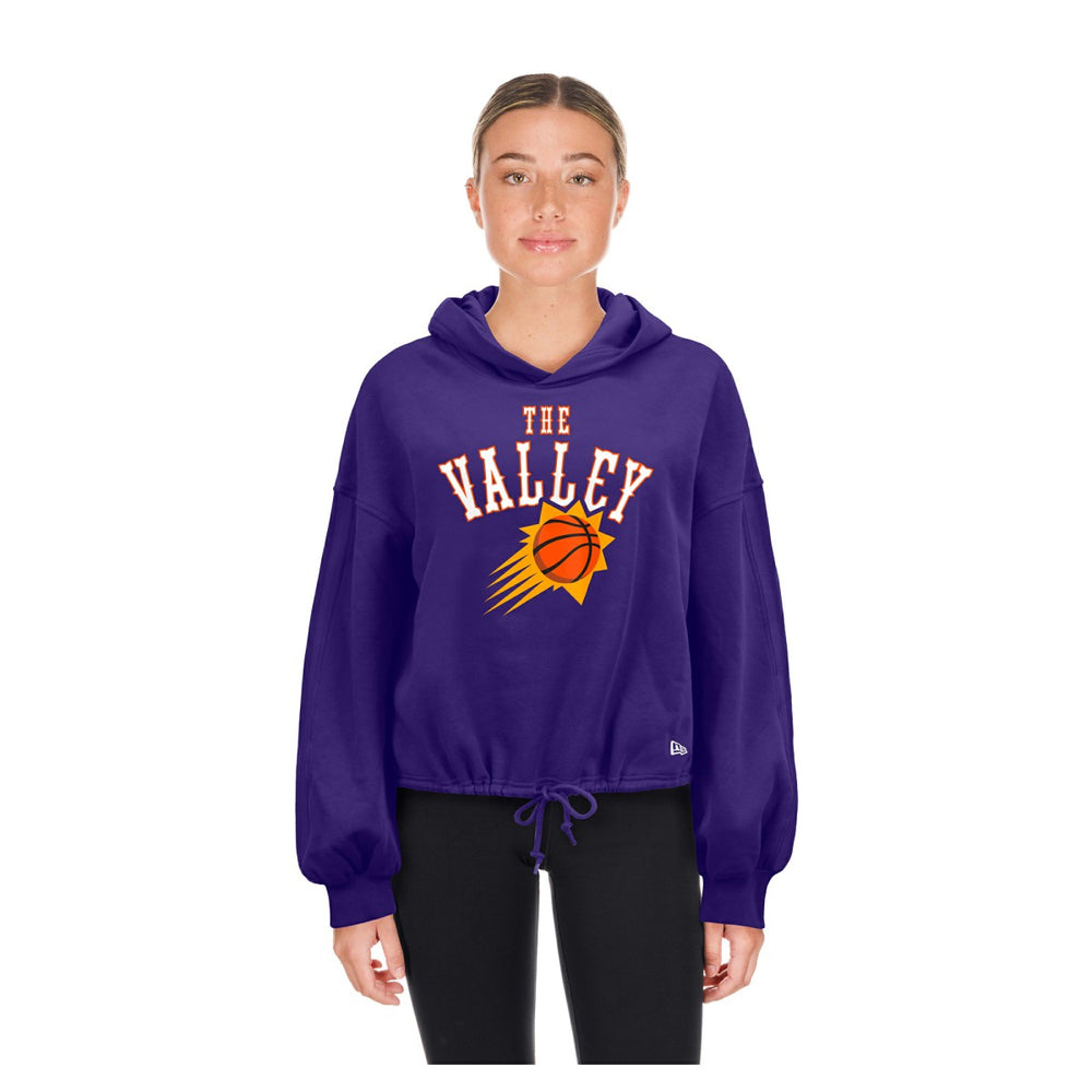 New Era - Phoenix Suns Women's 2024/25 City Edition Cropped Pullover Hoodie - Purple