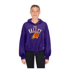 New Era - Phoenix Suns Women's 2024/25 City Edition Cropped Pullover Hoodie - Purple