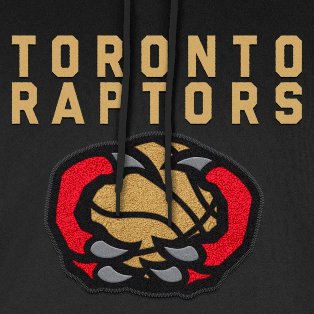 New Era - Toronto Raptors 2024/25 City Edition Chenille Heavyweight Pullover Hoodie - Black