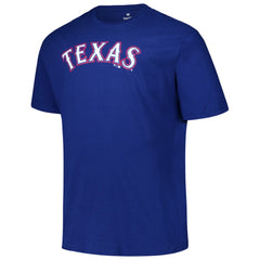 Evan Carter Texas Rangers Fanatics Big & Tall Name & Number T-Shirt Clearance