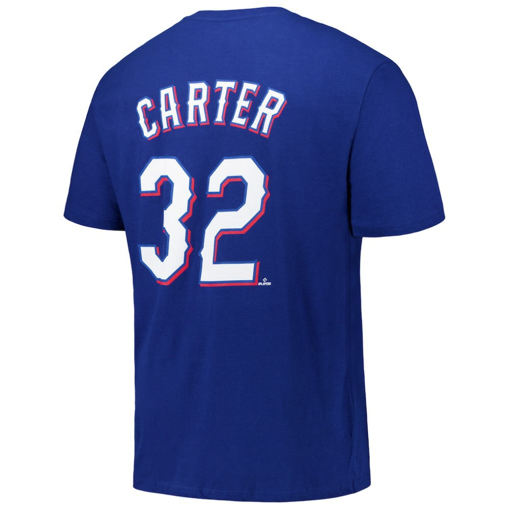 Evan Carter Texas Rangers Fanatics Big & Tall Name & Number T-Shirt Clearance
