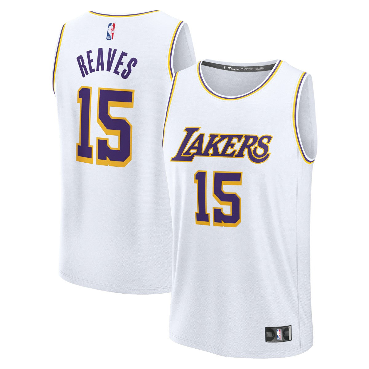 Fanatics - Austin Reaves Los Angeles Lakers Fast Break Replica Player Jersey - Association Edition - White