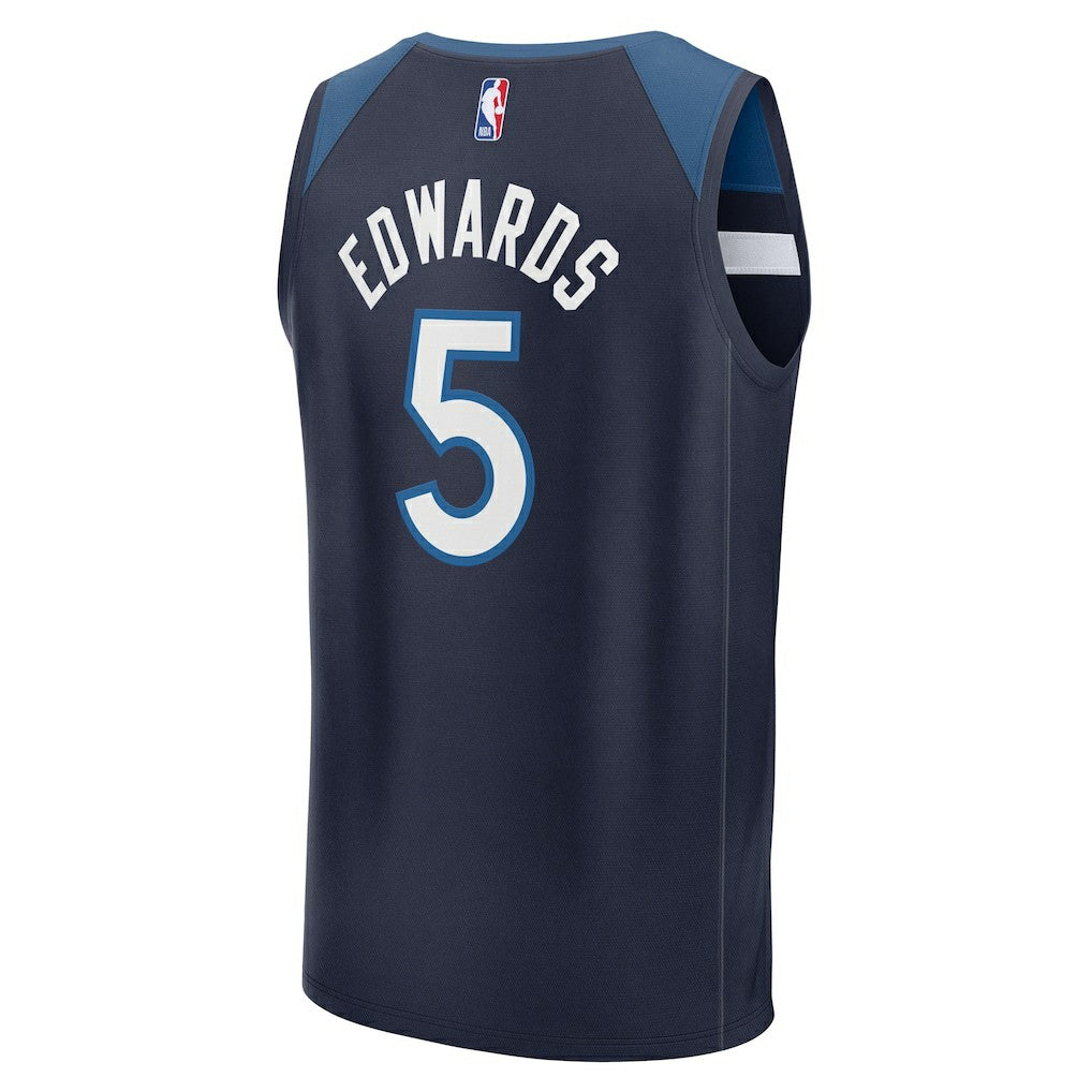Fanatics - Anthony Edwards Minnesota Timberwolves Fast Break Replica Player Jersey - Icon Edition - Navy