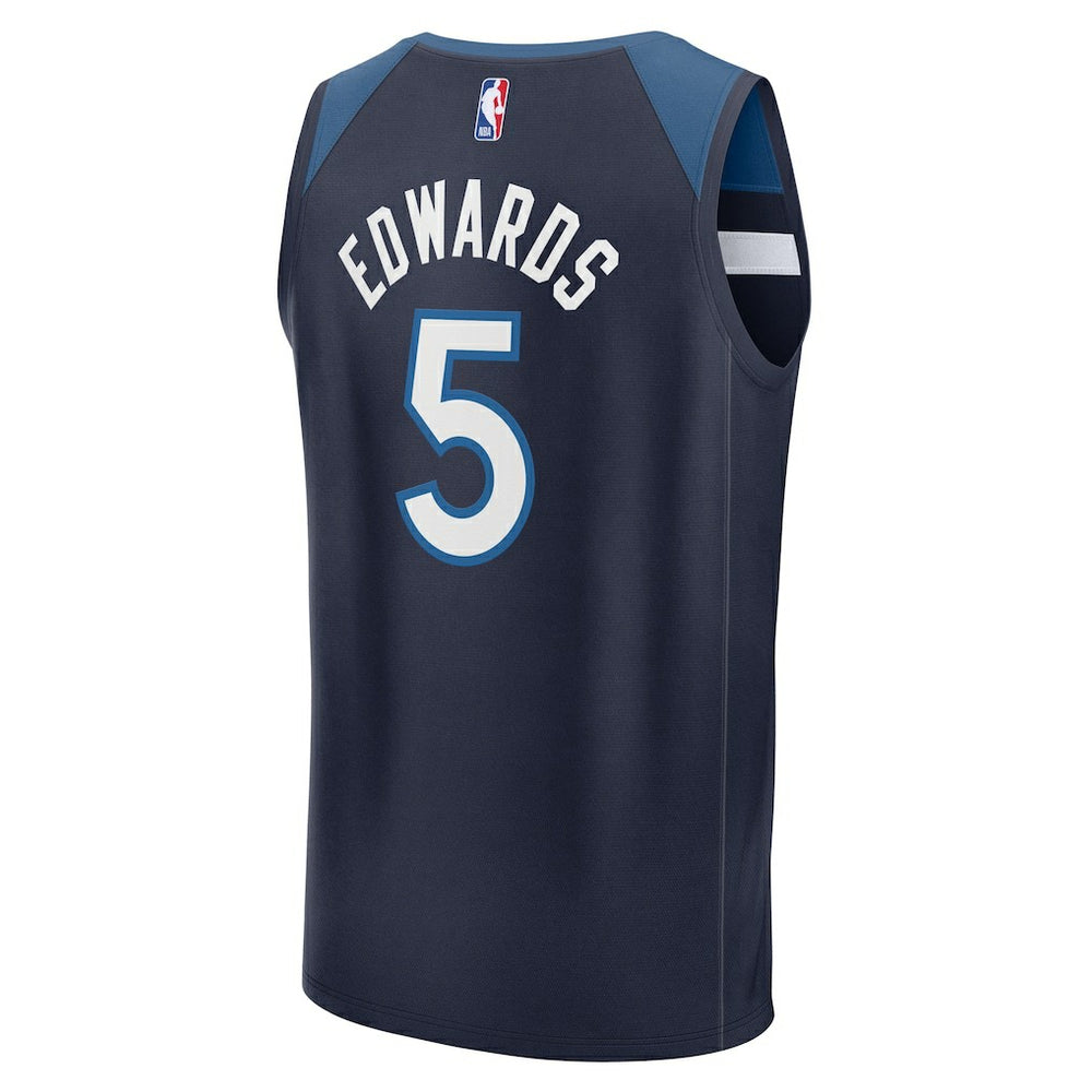 Fanatics - Anthony Edwards Minnesota Timberwolves Fast Break Replica Player Jersey - Icon Edition - Navy