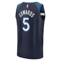 Fanatics - Anthony Edwards Minnesota Timberwolves Fast Break Replica Player Jersey - Icon Edition - Navy
