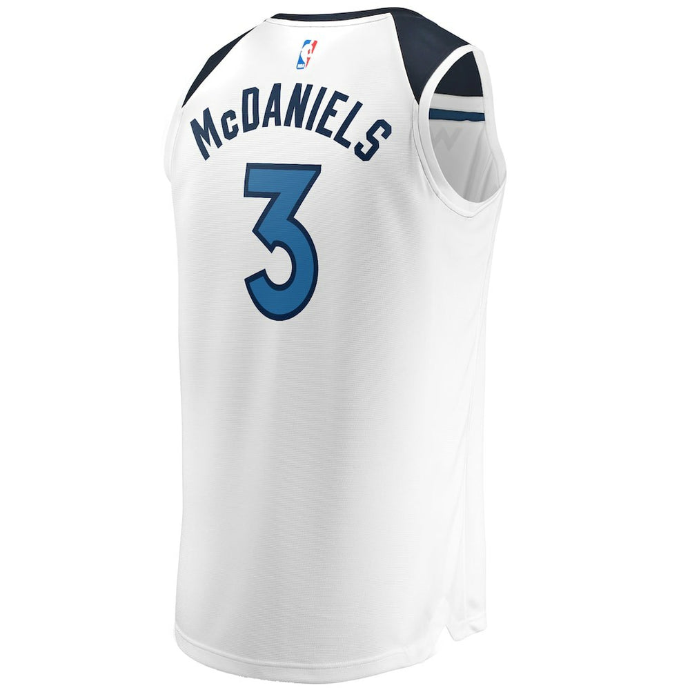 Fanatics - Jaden McDaniels Minnesota Timberwolves Fast Break Replica Player Jersey - Association Edition - White