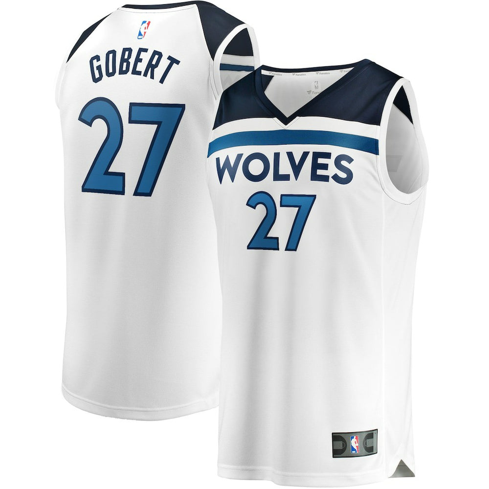 Fanatics - Rudy Gobert Minnesota Timberwolves Fast Break Replica Player Jersey - Association Edition - White
