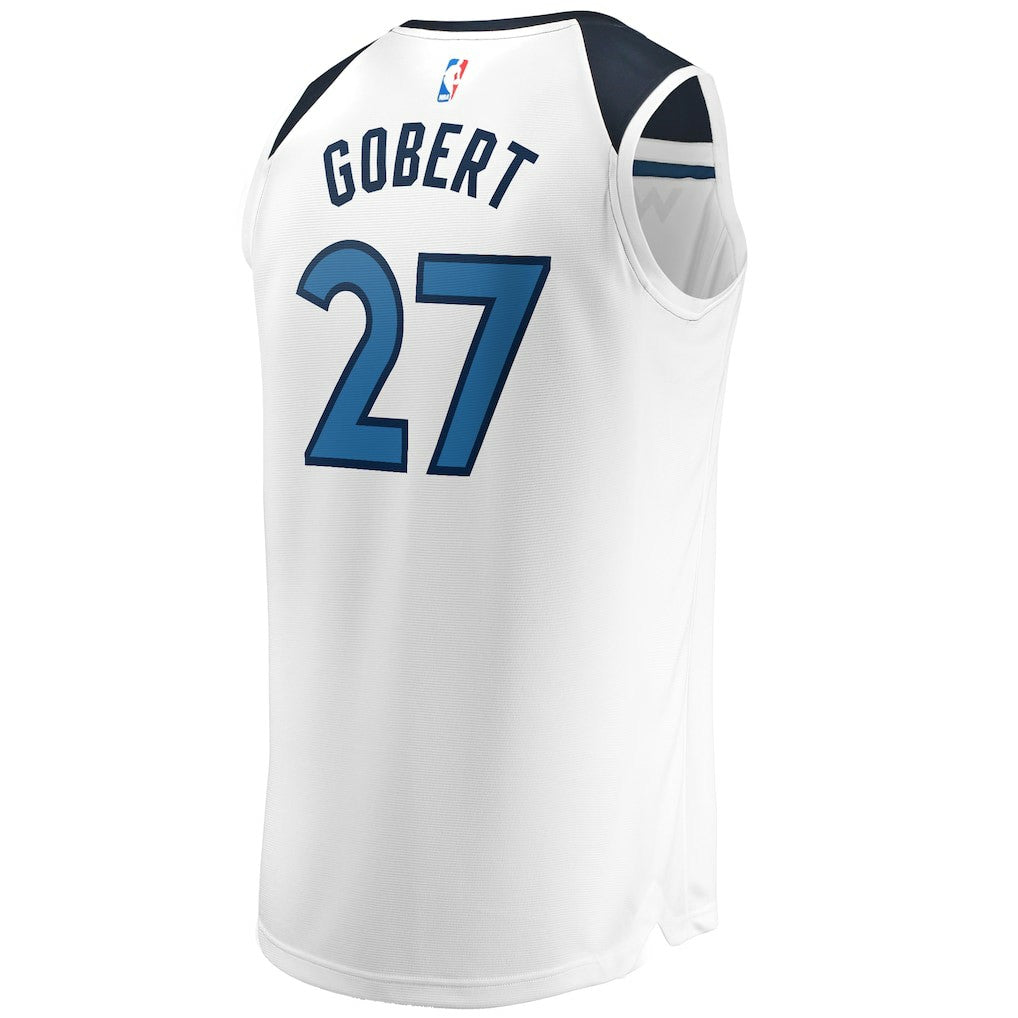 Fanatics - Rudy Gobert Minnesota Timberwolves Fast Break Replica Player Jersey - Association Edition - White