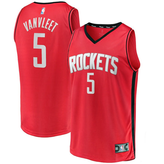 Fred VanVleet Houston Rockets Fast Break Replica Player Jersey - Icon Edition - Red | NBA Jerseys