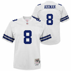 Troy Aikman Dallas Cowboys Youth 1992 Legacy Jersey White - Mitchell & Ness