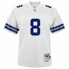 Troy Aikman Dallas Cowboys Youth 1992 Legacy Jersey White - Mitchell & Ness