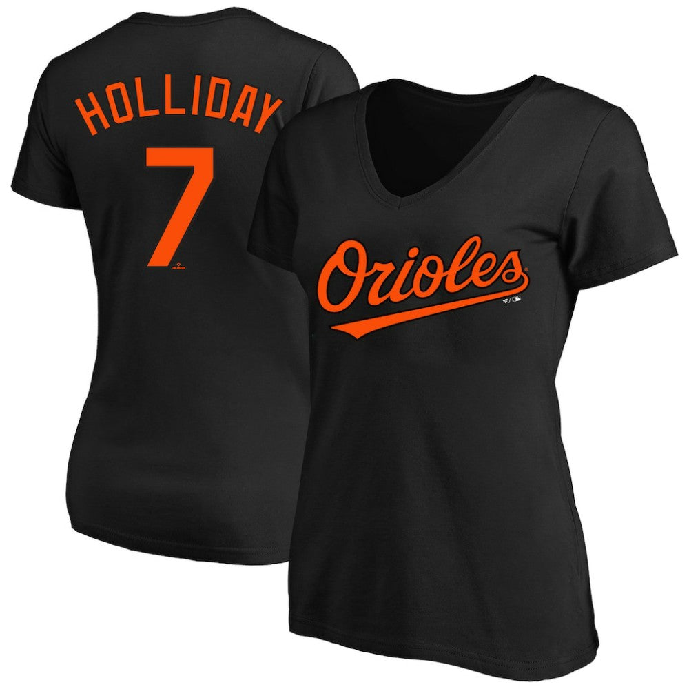 Jackson Holliday Baltimore Orioles Women's Plus Size Name & Number V-Neck T-Shirt Lifestyle
