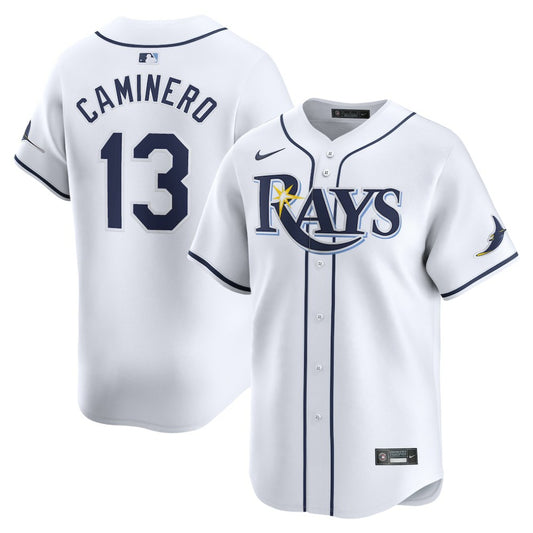 Junior Caminero Tampa Bay Rays Nike Youth Home Limited Player Jersey - White | MLB Jerseys