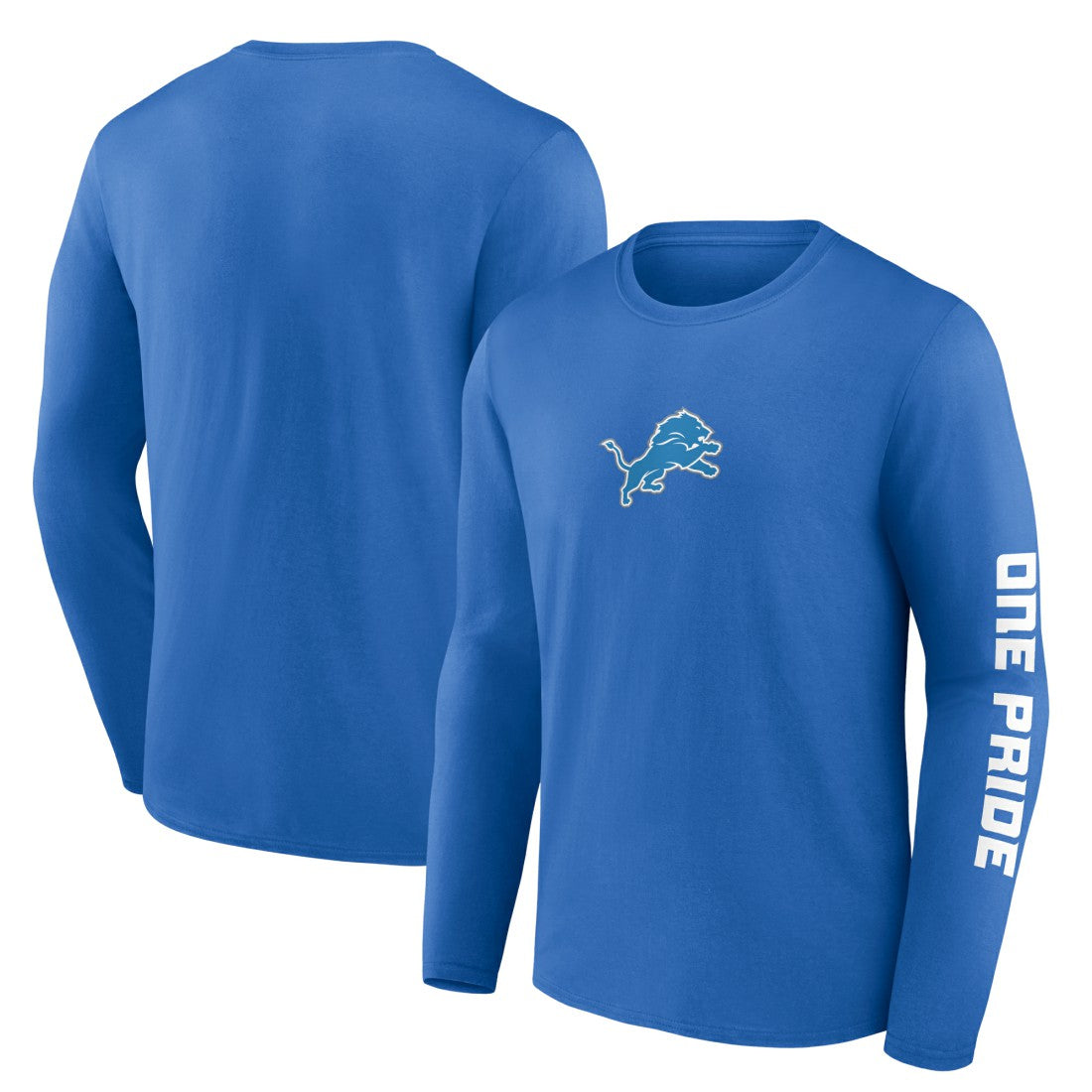 Detroit Lions One Pride Long Sleeve T-Shirt Blue - Fanatics