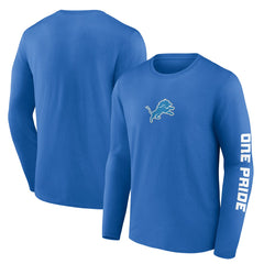 Detroit Lions One Pride Long Sleeve T-Shirt Blue - Fanatics