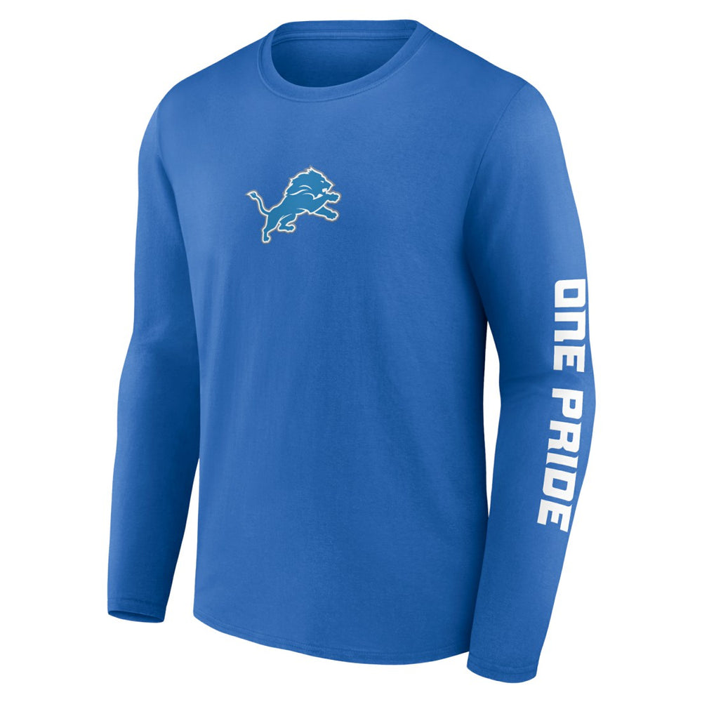 Detroit Lions One Pride Long Sleeve T-Shirt Blue - Fanatics