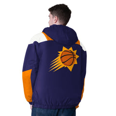 NBA - Phoenix Suns Starter Charger Half-Zip Pullover Jacket- Purple/Orange
