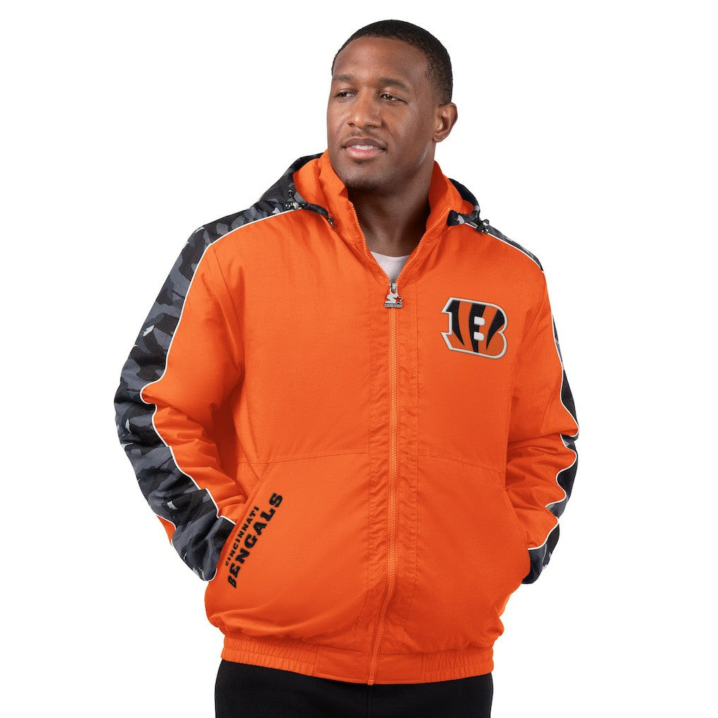 Cincinnati Bengals Starter Thursday Night Gridiron Full-Zip Jacket Orange - NFL