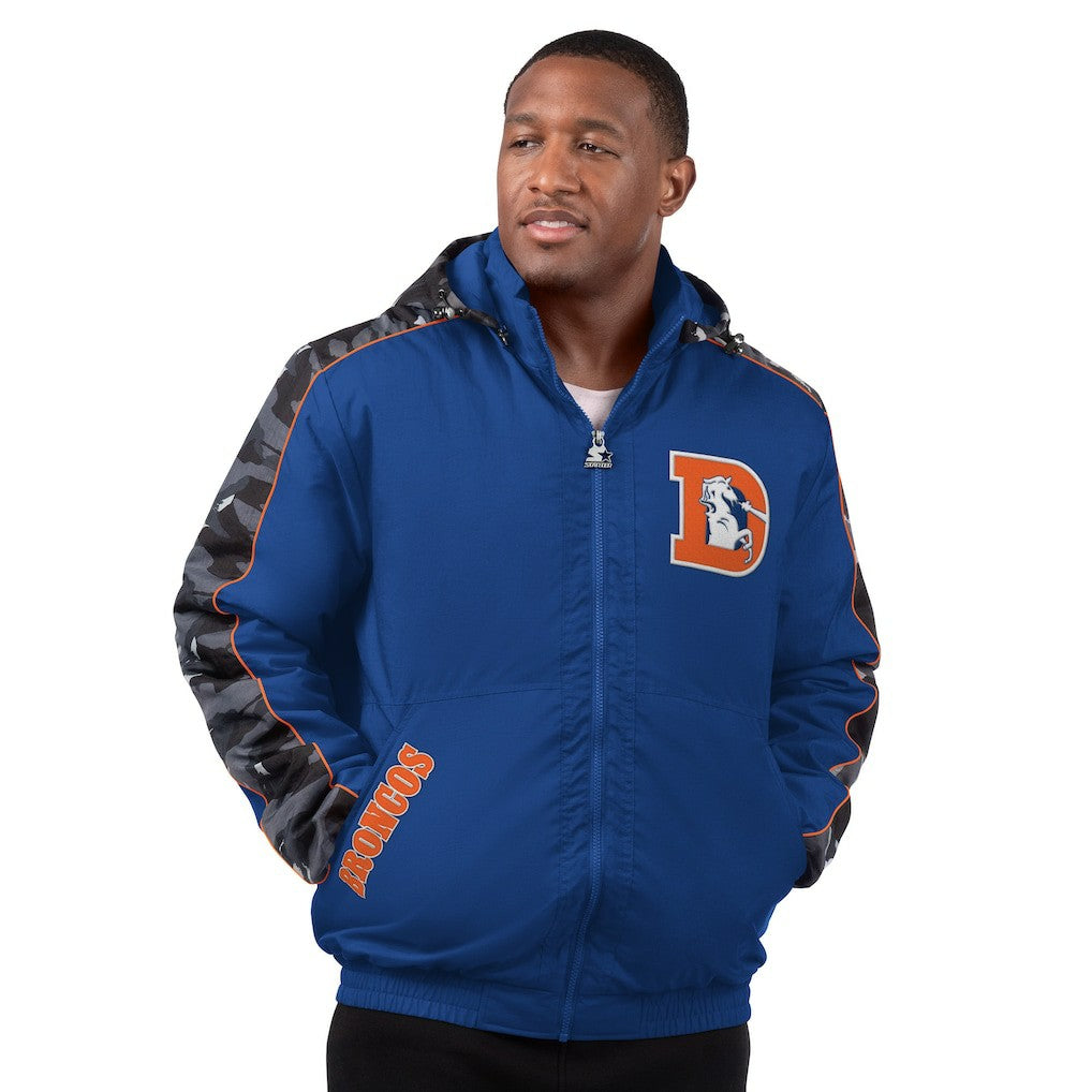 Denver Broncos Starter Thursday Night Gridiron Full-Zip Hoodie Jacket Navy - NFL