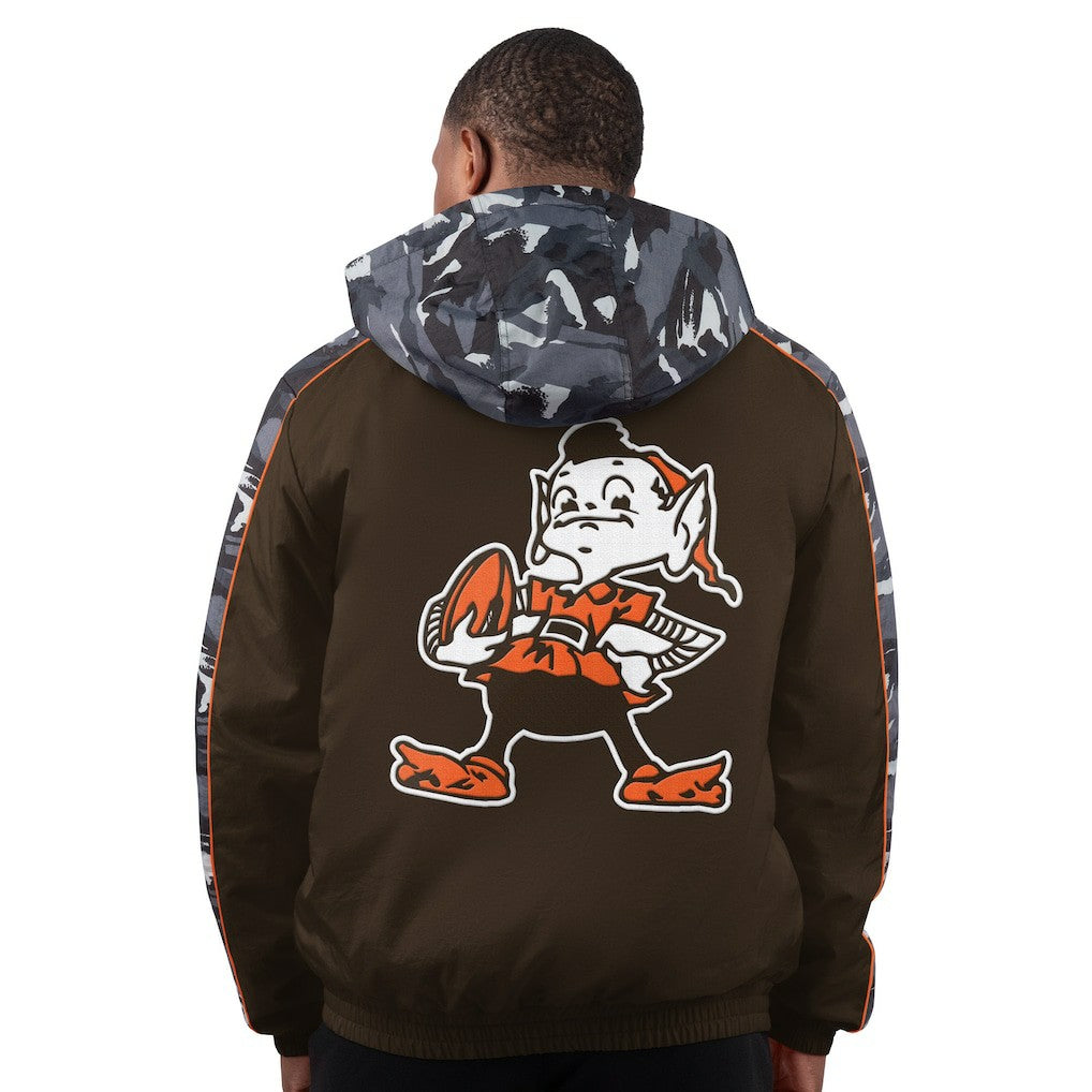 Cleveland Browns Starter Thursday Night Gridiron Full-Zip Hoodie Jacket Brown - NFL