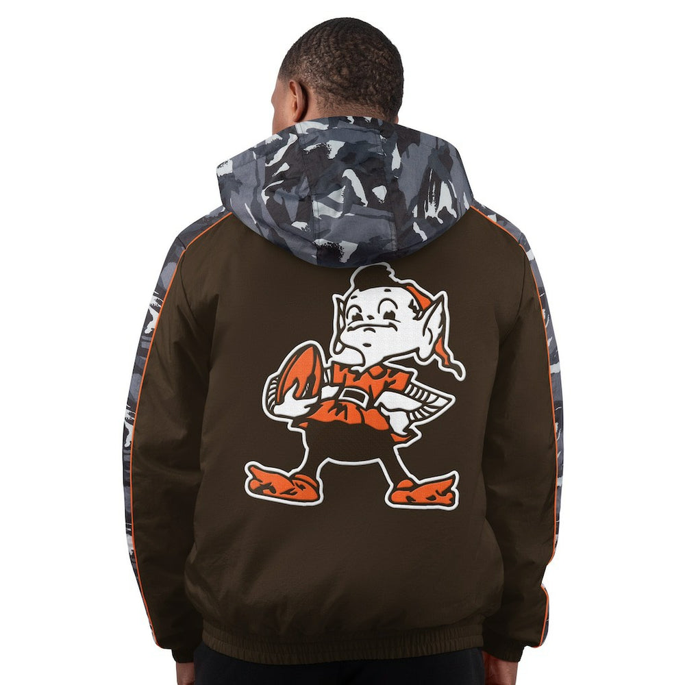 Cleveland Browns Starter Thursday Night Gridiron Full-Zip Hoodie Jacket Brown - NFL