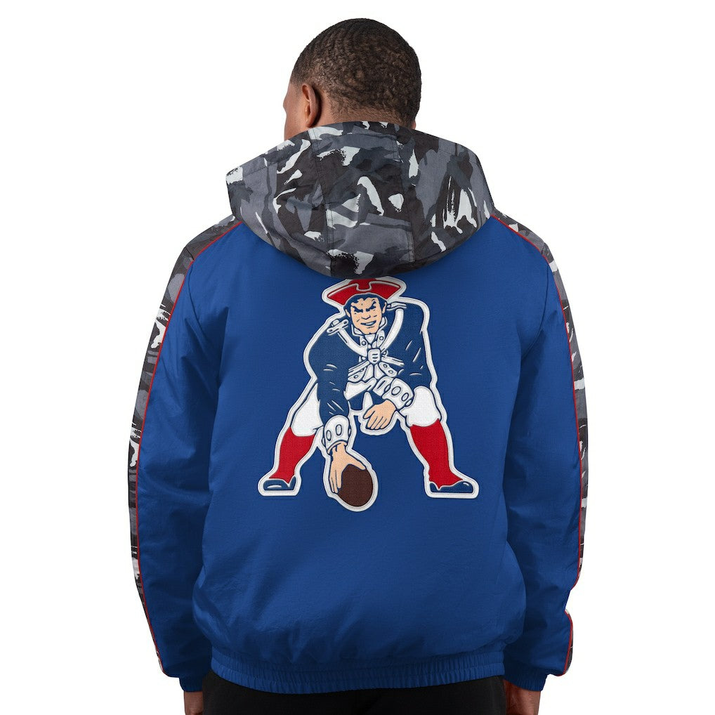 New England Patriots Starter Thursday Night Gridiron Full-Zip Hoodie Jacket Navy - NFL